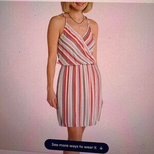 Liliana Strappy Surplice Dress with pockets